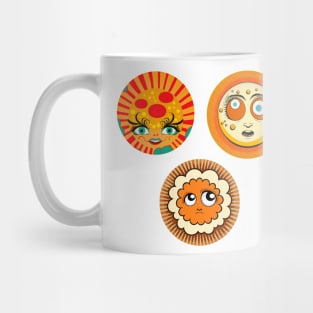 Crazy Sun Moon and Cloud Collection Mug